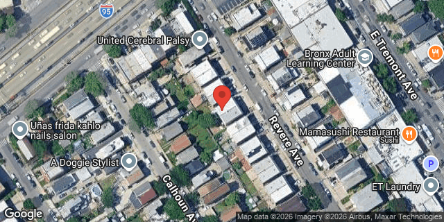 Aerial map of 1051 REVERE AVENUE, Bronx