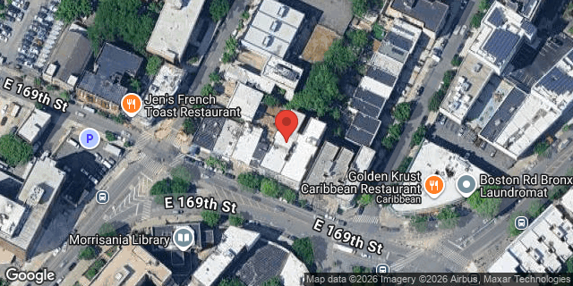 Aerial map of 635 EAST 169 STREET, Bronx