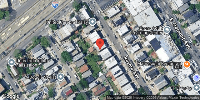 Aerial map of 1053 REVERE AVENUE, Bronx