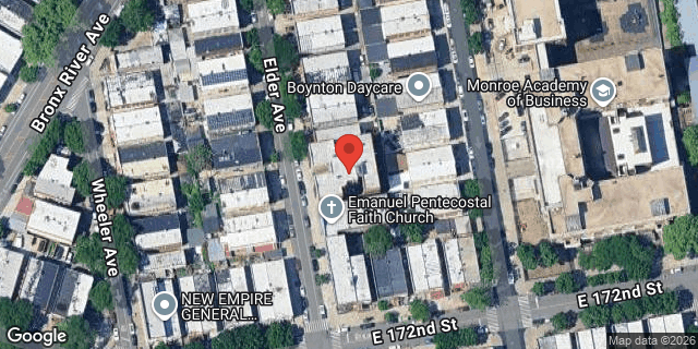 Aerial map of 1314 ELDER AVENUE, Bronx