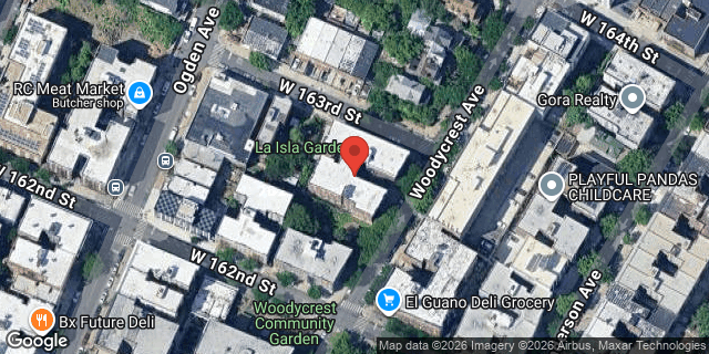 Aerial map of 957 WOODYCREST AVENUE, Bronx