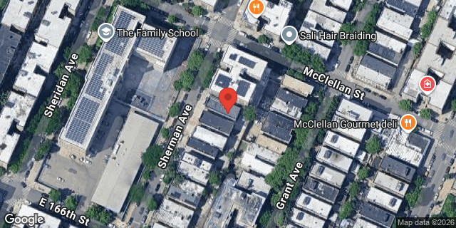Aerial map of 1130 SHERMAN AVENUE, Bronx