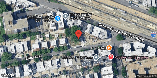 Aerial map of ELLIS AVENUE, Bronx