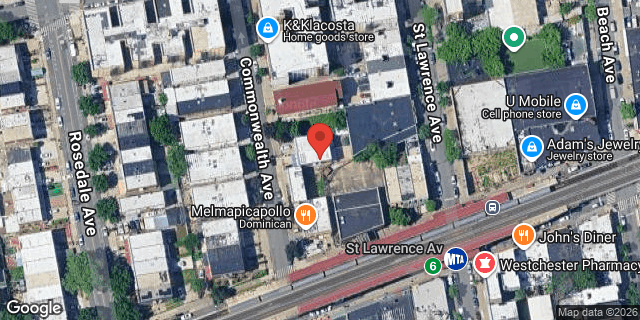 Aerial map of 1268 COMMONWEALTH AVENUE, Bronx