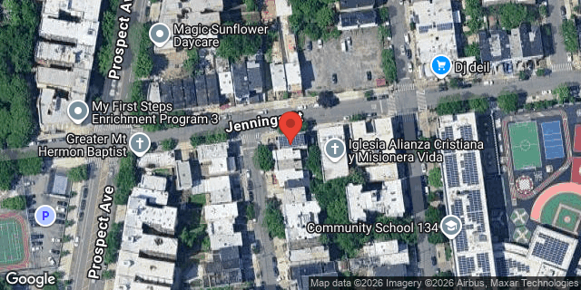 Aerial map of 1346 CHISHOLM STREET, Bronx