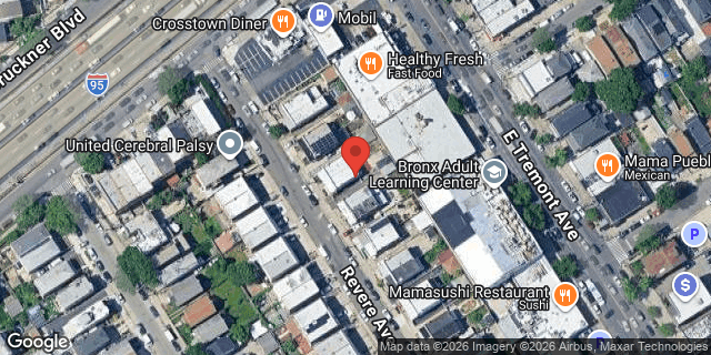 Aerial map of 1054 REVERE AVENUE, Bronx