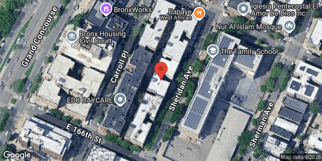 Aerial map of 1113 SHERIDAN AVENUE, Bronx