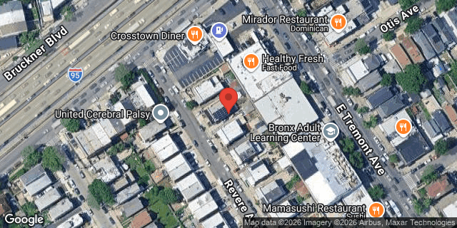 Aerial map of 1058 REVERE AVENUE, Bronx