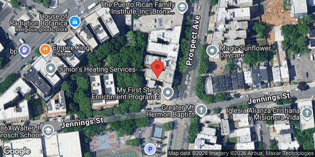 Aerial map of 1409 PROSPECT AVENUE, Bronx
