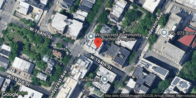 Aerial map of 1000 WOODYCREST AVENUE, Bronx