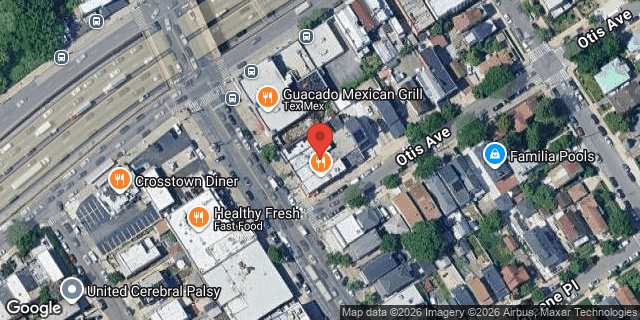 Aerial map of 3435 EAST TREMONT AVENUE, Bronx