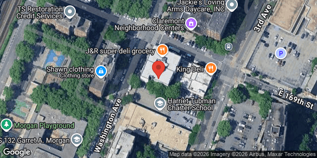 Aerial map of 1288 WASHINGTON AVENUE, Bronx