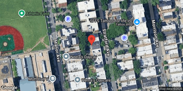 Aerial map of 1339 STRATFORD AVENUE, Bronx