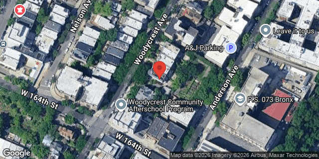 Aerial map of 1014 WOODYCREST AVENUE, Bronx