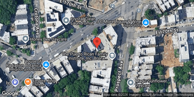 Aerial map of 1420 BOSTON ROAD, Bronx