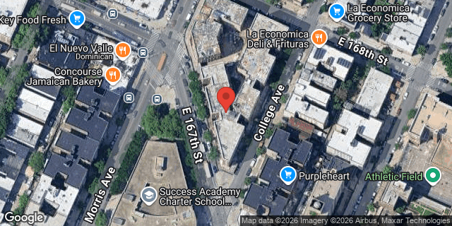 Aerial map of 1205 COLLEGE AVENUE, Bronx