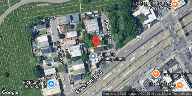 Aerial map of 1117 REVERE AVENUE, Bronx