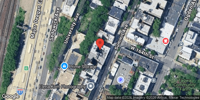 Aerial map of 993 SUMMIT AVENUE, Bronx