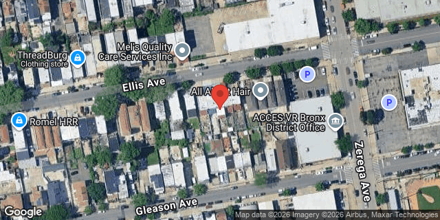 Aerial map of 2354 ELLIS AVENUE, Bronx
