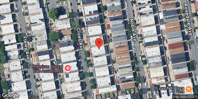 Aerial map of 1326 CROES AVENUE, Bronx
