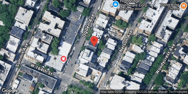 Aerial map of 1018 OGDEN AVENUE, Bronx