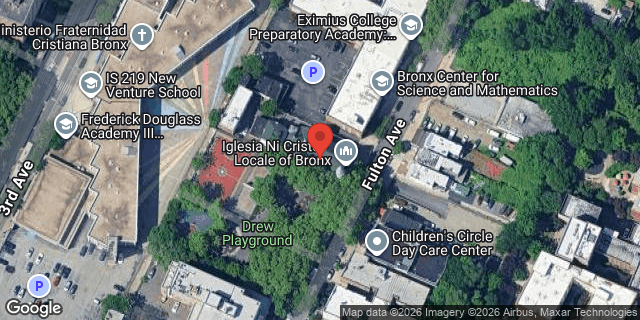 Aerial map of 1343 FULTON AVENUE, Bronx