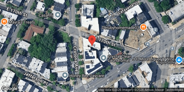 Aerial map of 670 EAST 170 STREET, Bronx