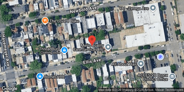 Aerial map of 2341 ELLIS AVENUE, Bronx