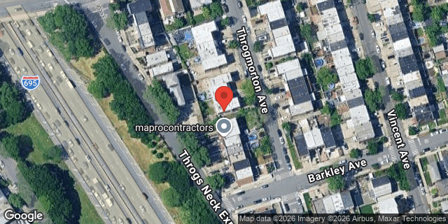 Aerial map of 1015 THROGMORTON AVENUE, Bronx