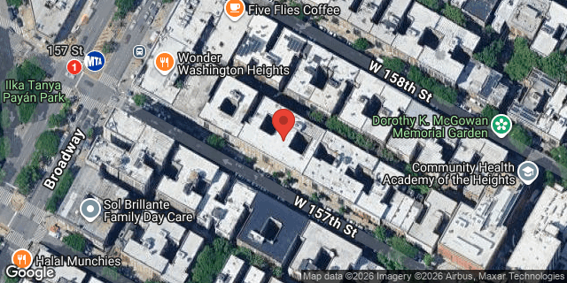 Aerial map of 547 WEST 157 STREET, Manhattan