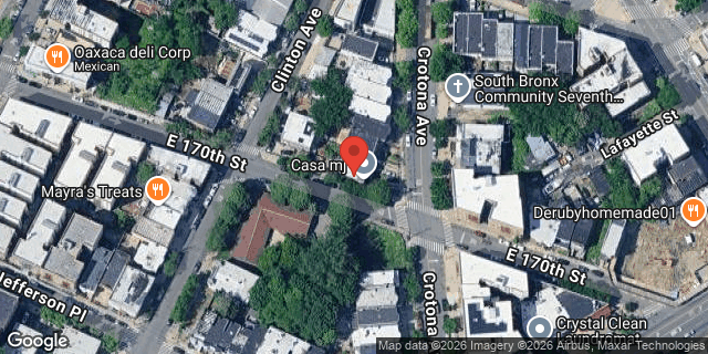 Aerial map of 1405 CROTONA AVENUE, Bronx