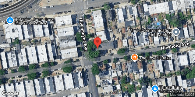 Aerial map of 2301 NEWBOLD AVENUE, Bronx