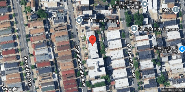 Aerial map of 1340 COMMONWEALTH AVENUE, Bronx