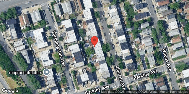 Aerial map of 1021 VINCENT AVENUE, Bronx