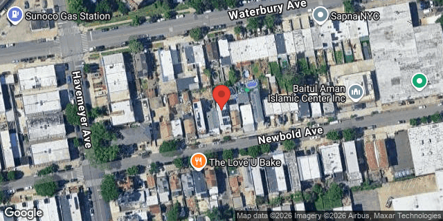 Aerial map of 2327 NEWBOLD AVENUE, Bronx
