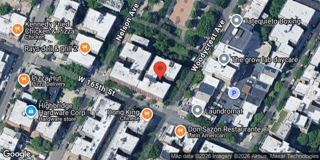 Aerial map of 101 EAST 165 STREET, Bronx