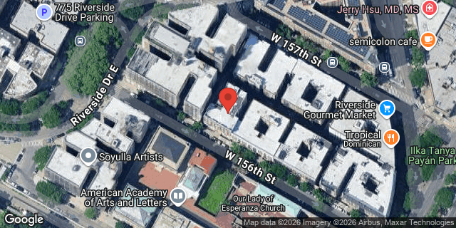 Aerial map of 625 WEST 156 STREET, Manhattan