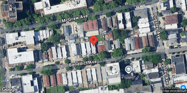 Aerial map of 1945 BENEDICT AVENUE, Bronx
