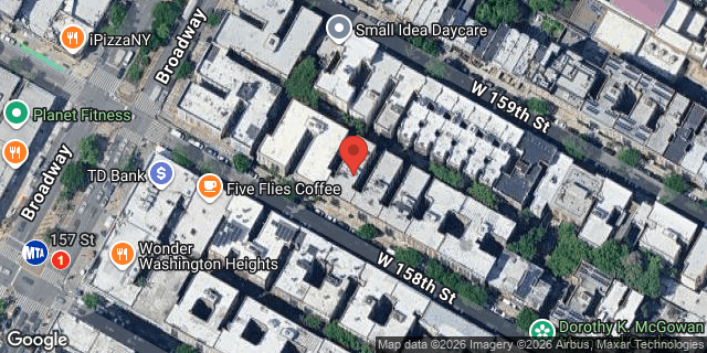 Aerial map of 541 WEST 158 STREET, Manhattan