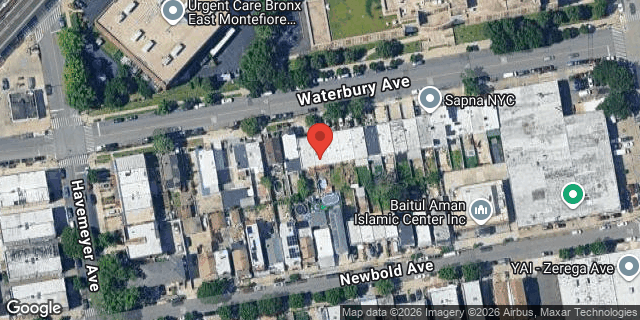 Aerial map of 2332 WATERBURY AVENUE, Bronx