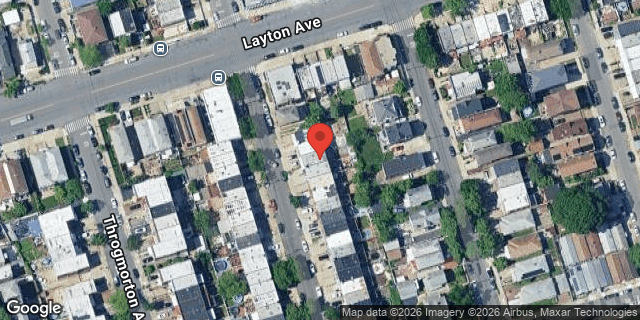 Aerial map of 1032 VINCENT AVENUE, Bronx
