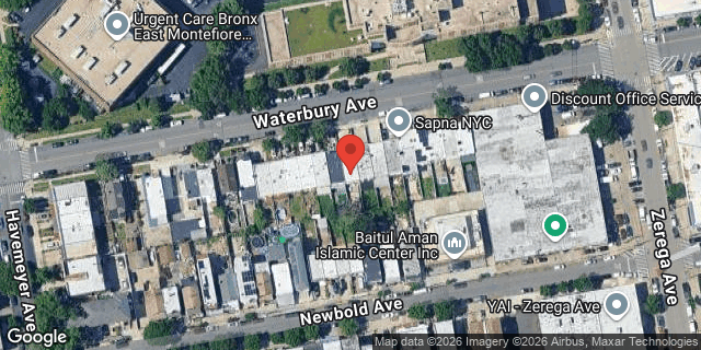 Aerial map of 2342 WATERBURY AVENUE, Bronx