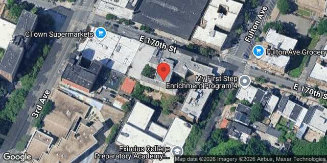 Aerial map of 550 EAST 170 STREET, Bronx