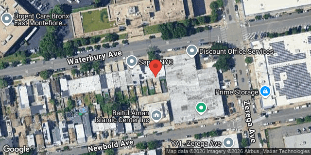 Aerial map of 2356 WATERBURY AVENUE, Bronx