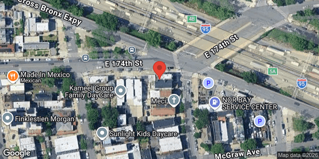 Aerial map of 1802 EAST 174 STREET, Bronx