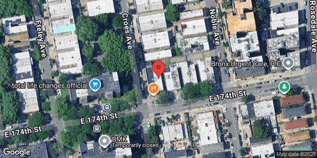 Aerial map of 1703 EAST 174 STREET, Bronx