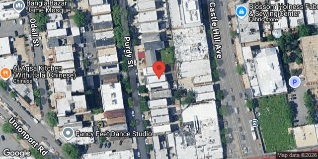 Aerial map of 1326 PURDY STREET, Bronx
