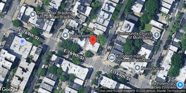 Aerial map of 319 EAST 169 STREET, Bronx