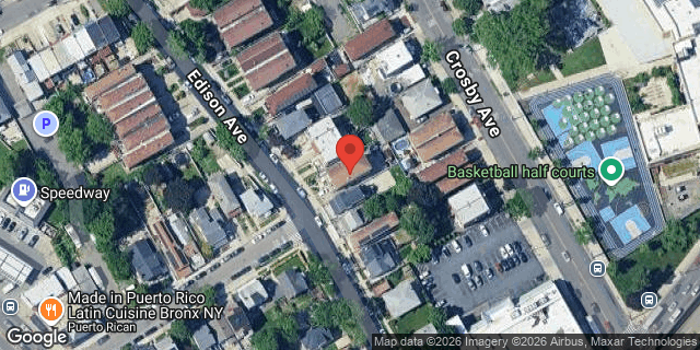 Aerial map of 1144 EDISON AVENUE, Bronx