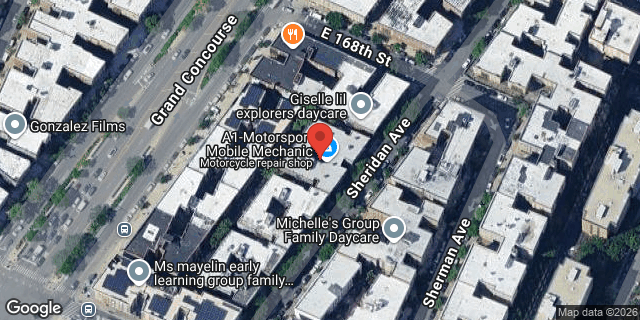 Aerial map of 1231 SHERIDAN AVENUE, Bronx